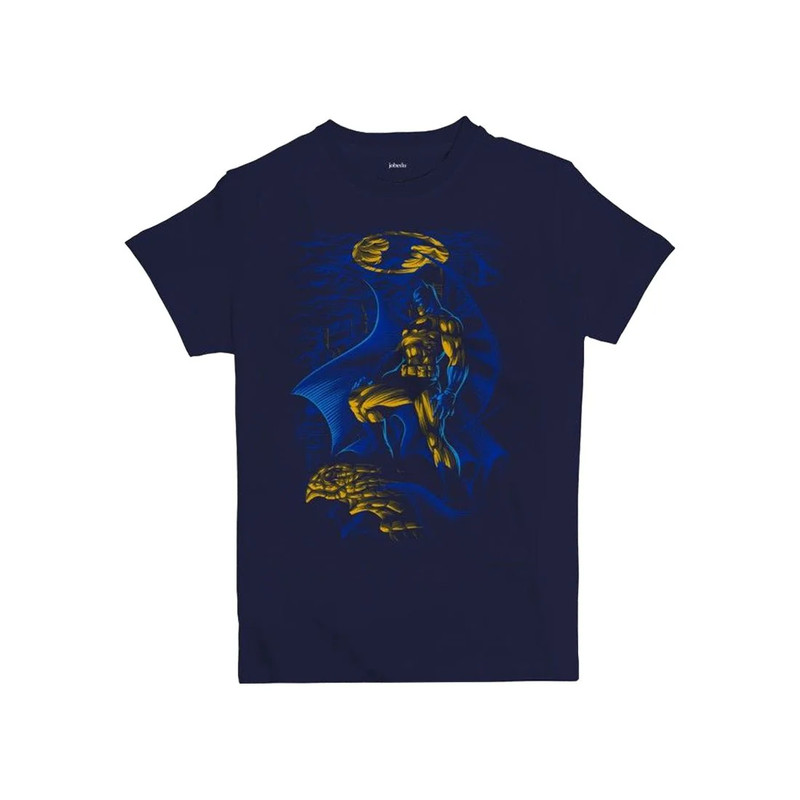 Jobedu Batman Gargoyle Kids' T-shirt - 8 Years - Navy Blue - تي-شيرت